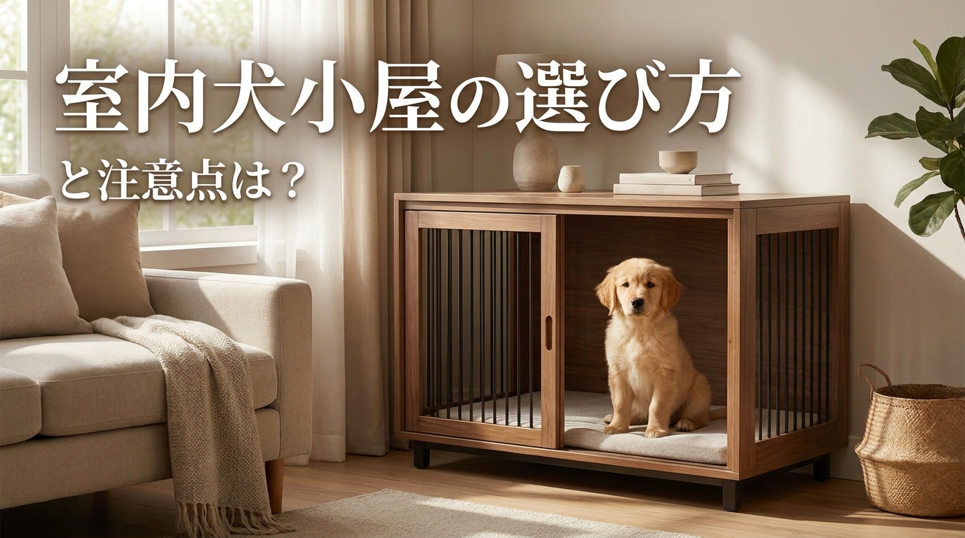 室内犬小屋の選び方と注意点は?