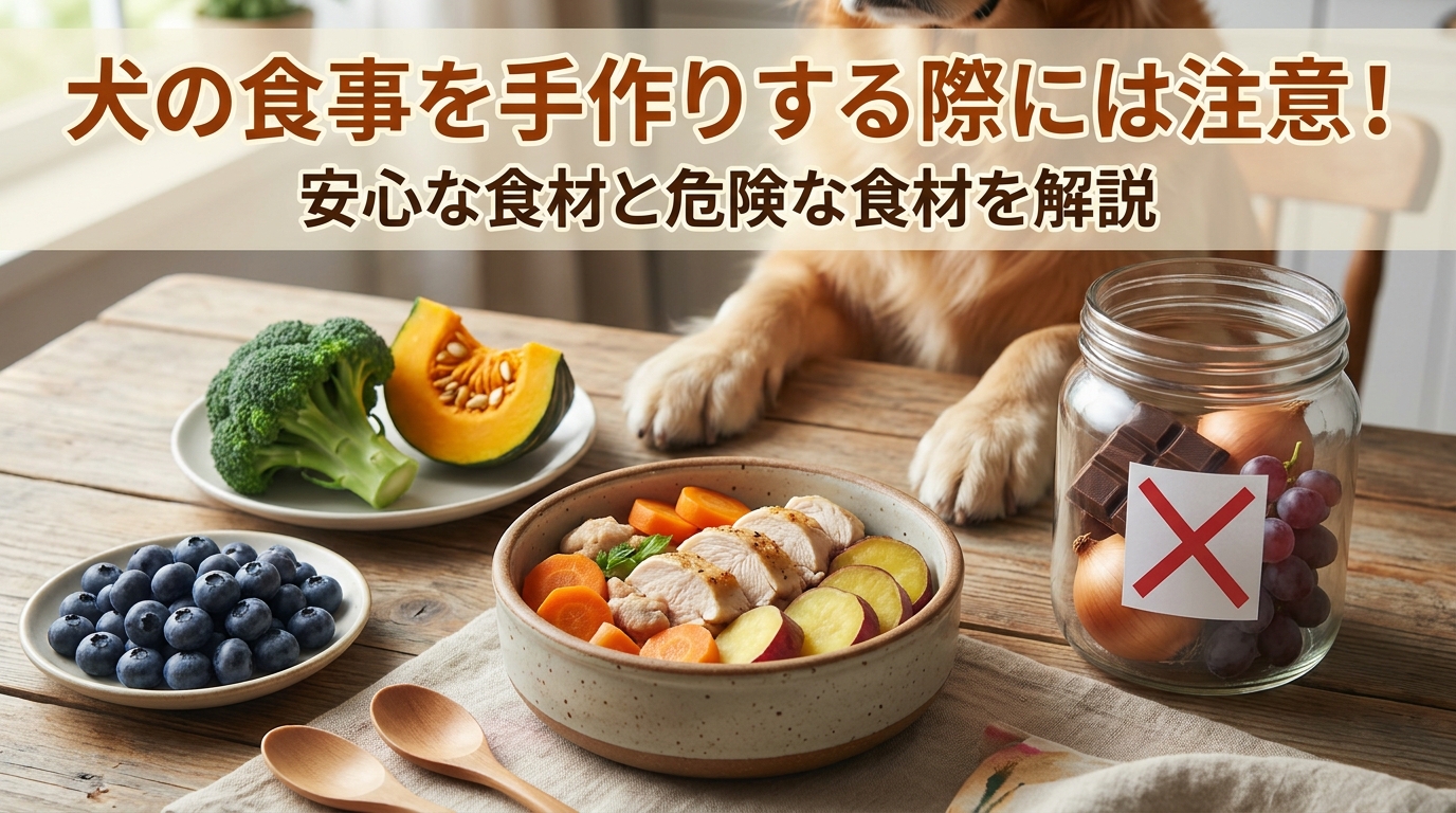 犬の食事を手作りする際には注意!安心な食材と危険な食材を解説