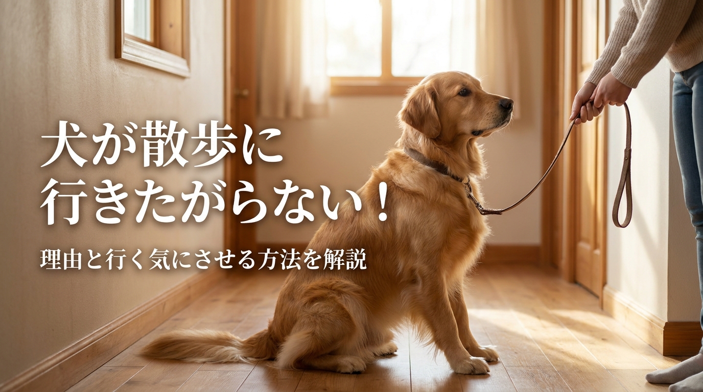 犬が散歩に行きたがらない！理由と行く気にさせる方法を解説