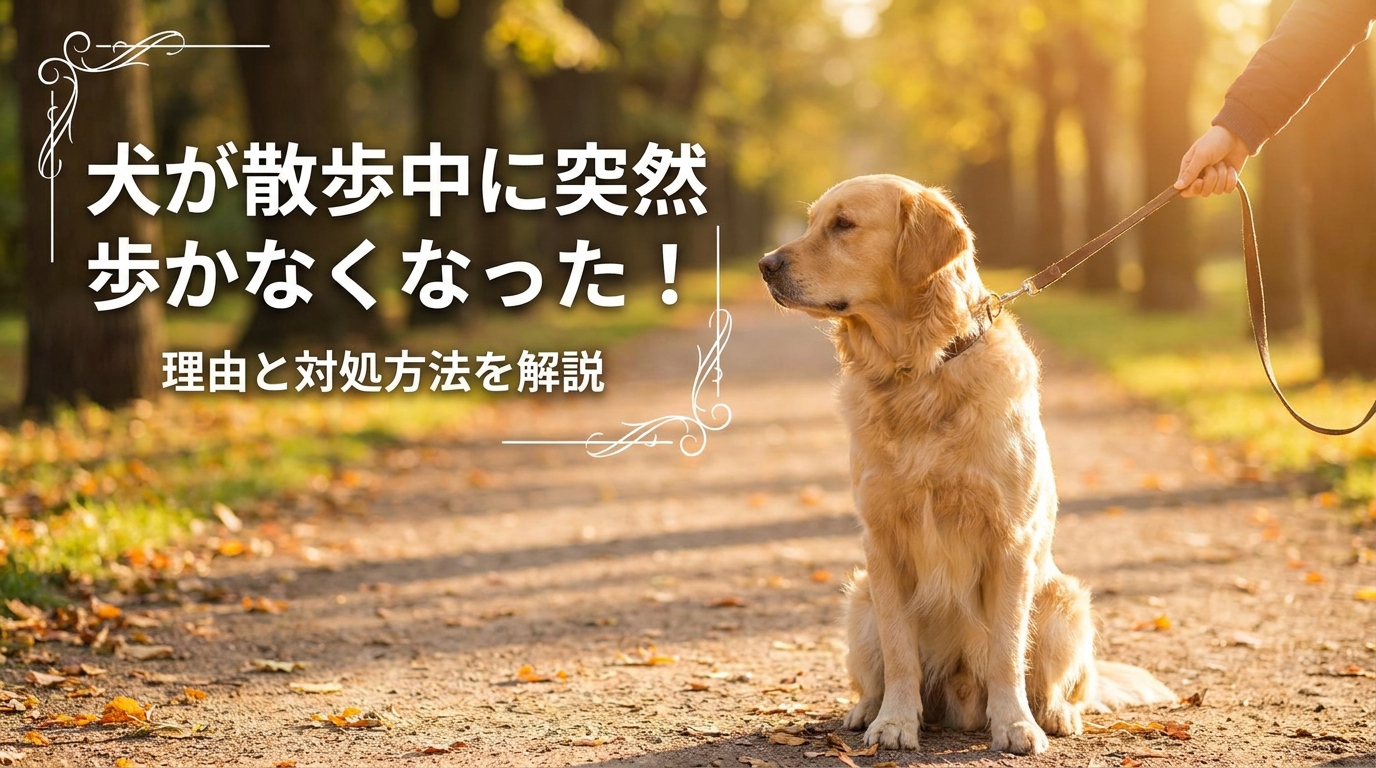 犬が散歩中に突然歩かなくなった！理由と対処方法を解説