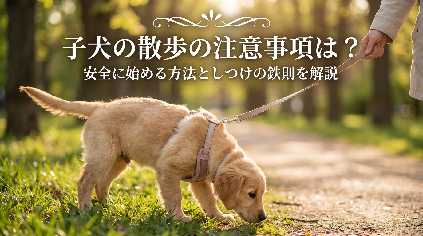 子犬の散歩の注意事項は？安全に始める方法としつけの鉄則を解説