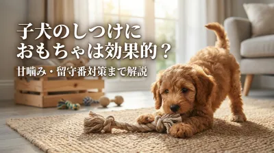 子犬のしつけにおもちゃは効果的？甘噛み・留守番対策まで解説