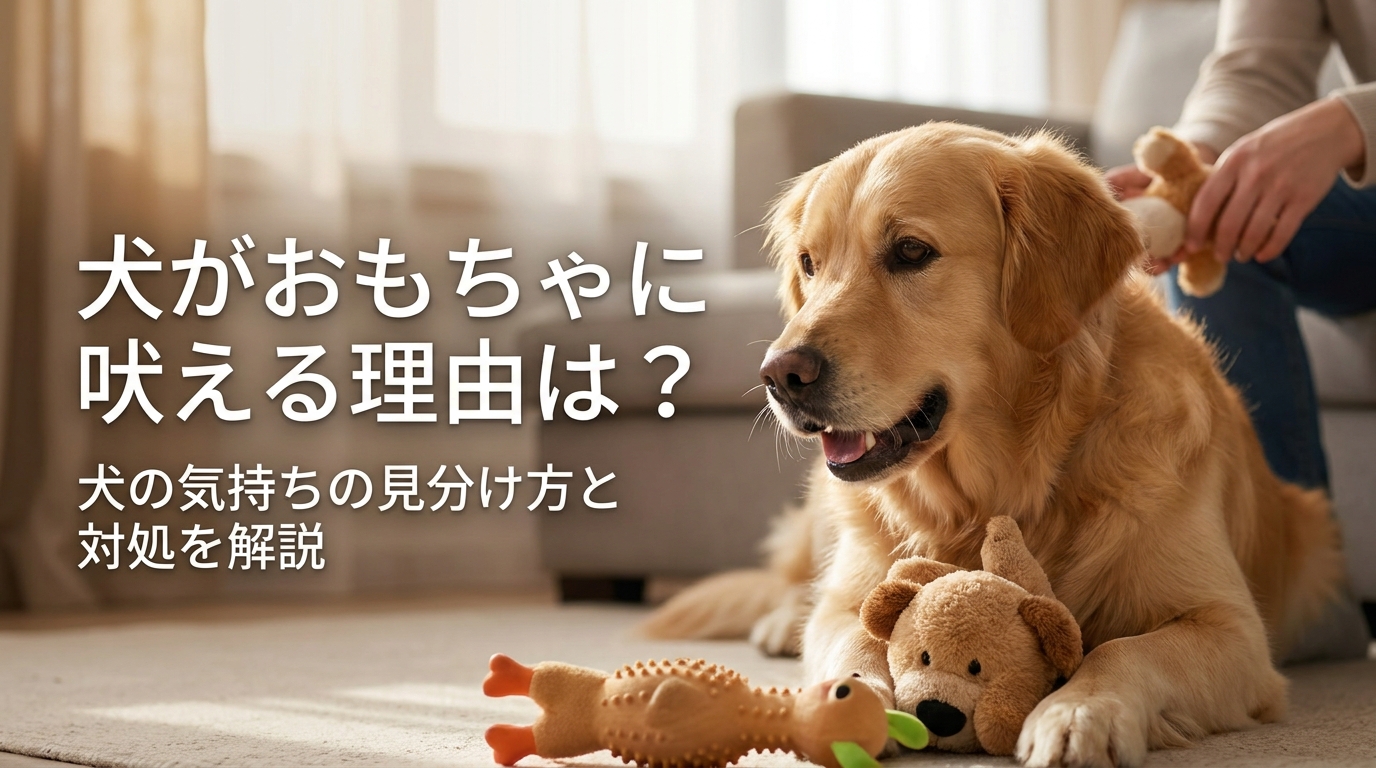 犬がおもちゃに吠える理由は？犬の気持ちの見分け方と対処を解説