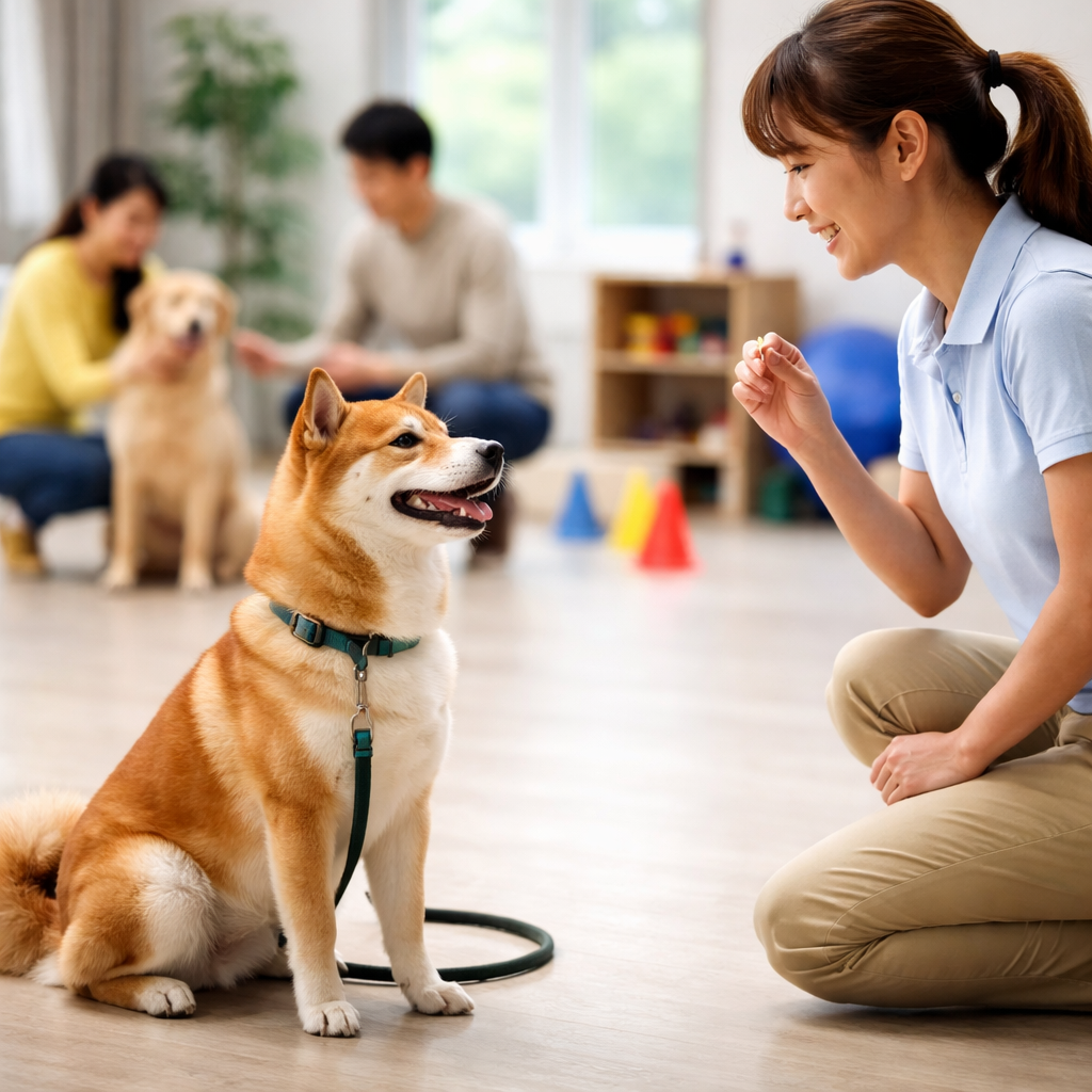 犬のしつけ教室は問題行動の改善と予防に効果的です