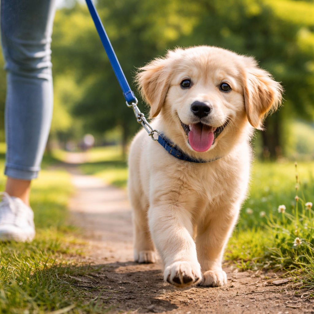 子犬の散歩開始は生後4〜5か月が基本