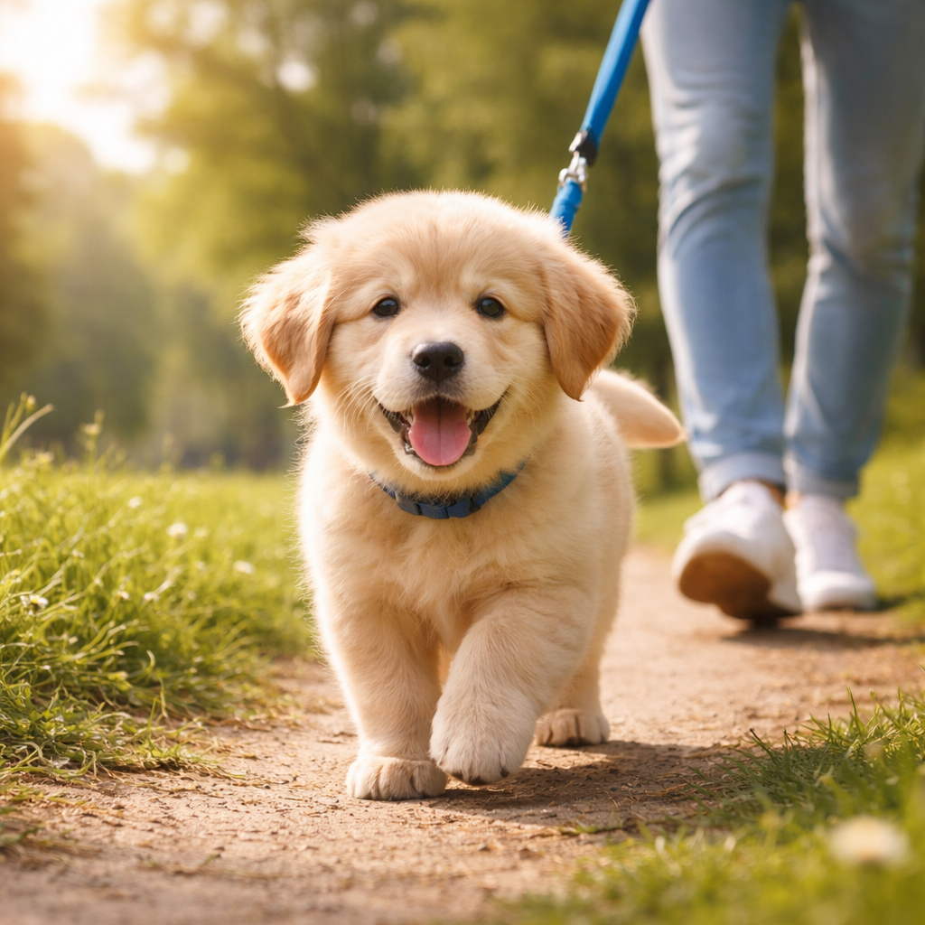 子犬の散歩は準備とタイミングが重要です