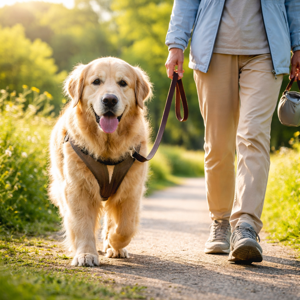 高齢犬の散歩は体調に合わせた調整が必要です