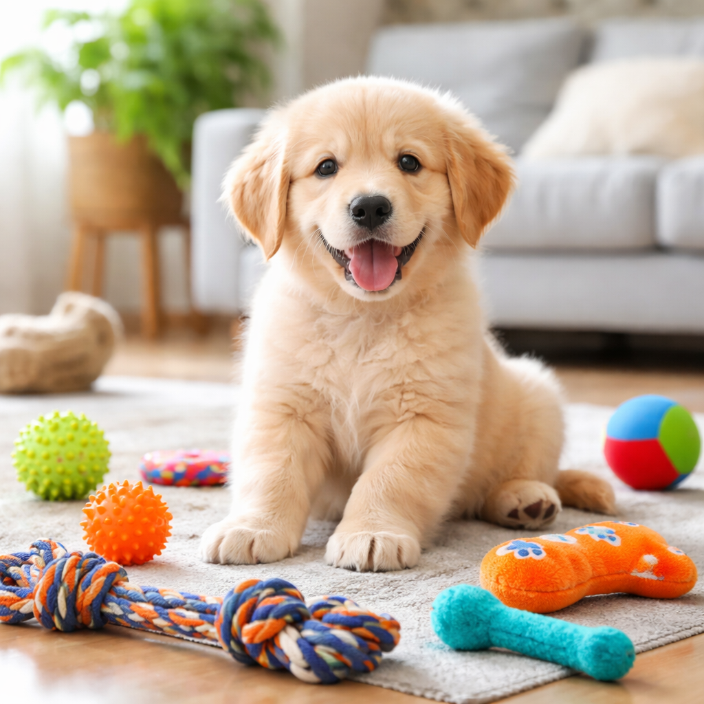 子犬のしつけにおもちゃは効果的である